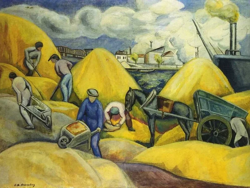 1881-David Shterenberg - Nel porto